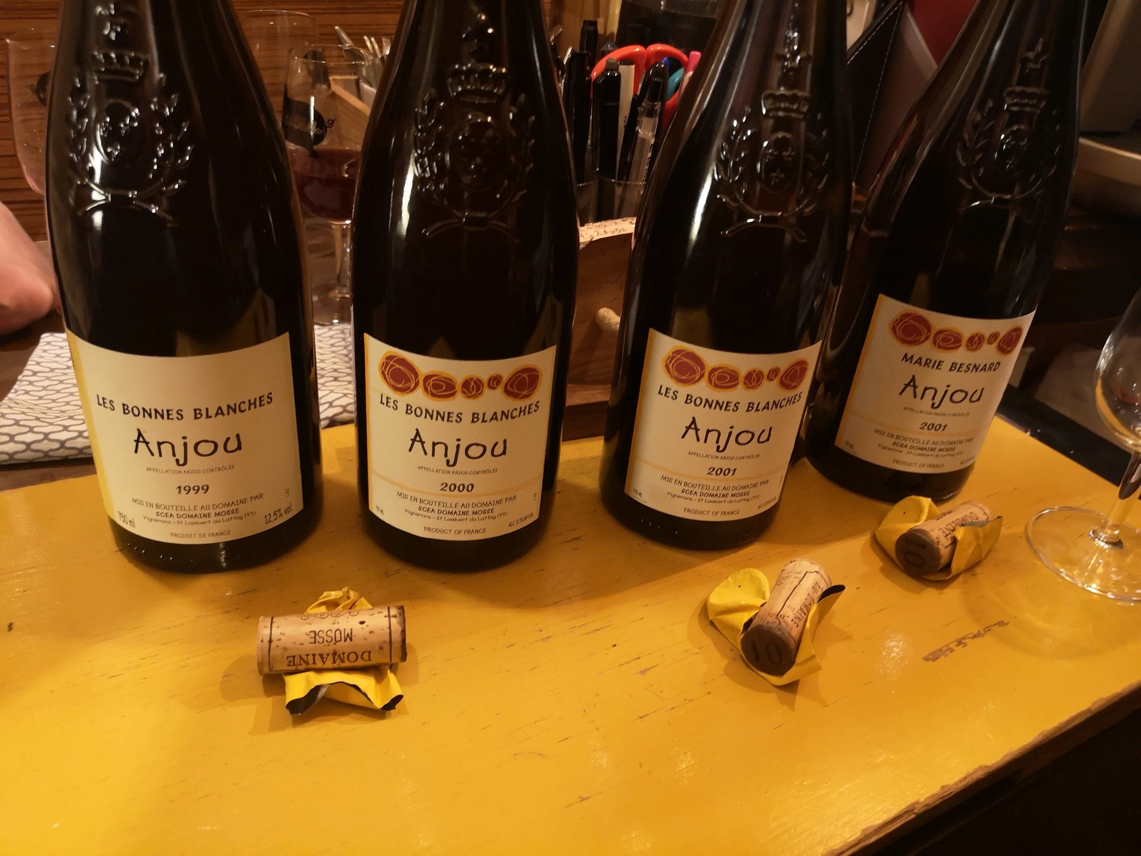 Les vins du début